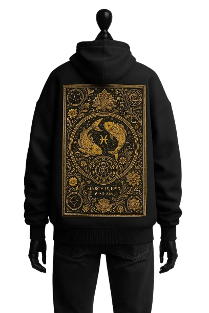 Sacred Hoodie with cosmic design